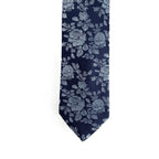 Michael Kors Necktie 3" Cheshire Floral Navy Standard Length Silk Blend
