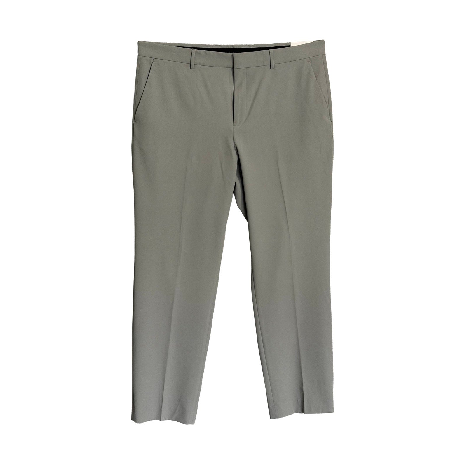 Perry Ellis Portfolio Pants Men's 38x32 Modern Fit Dress Pant Chiseled Stone