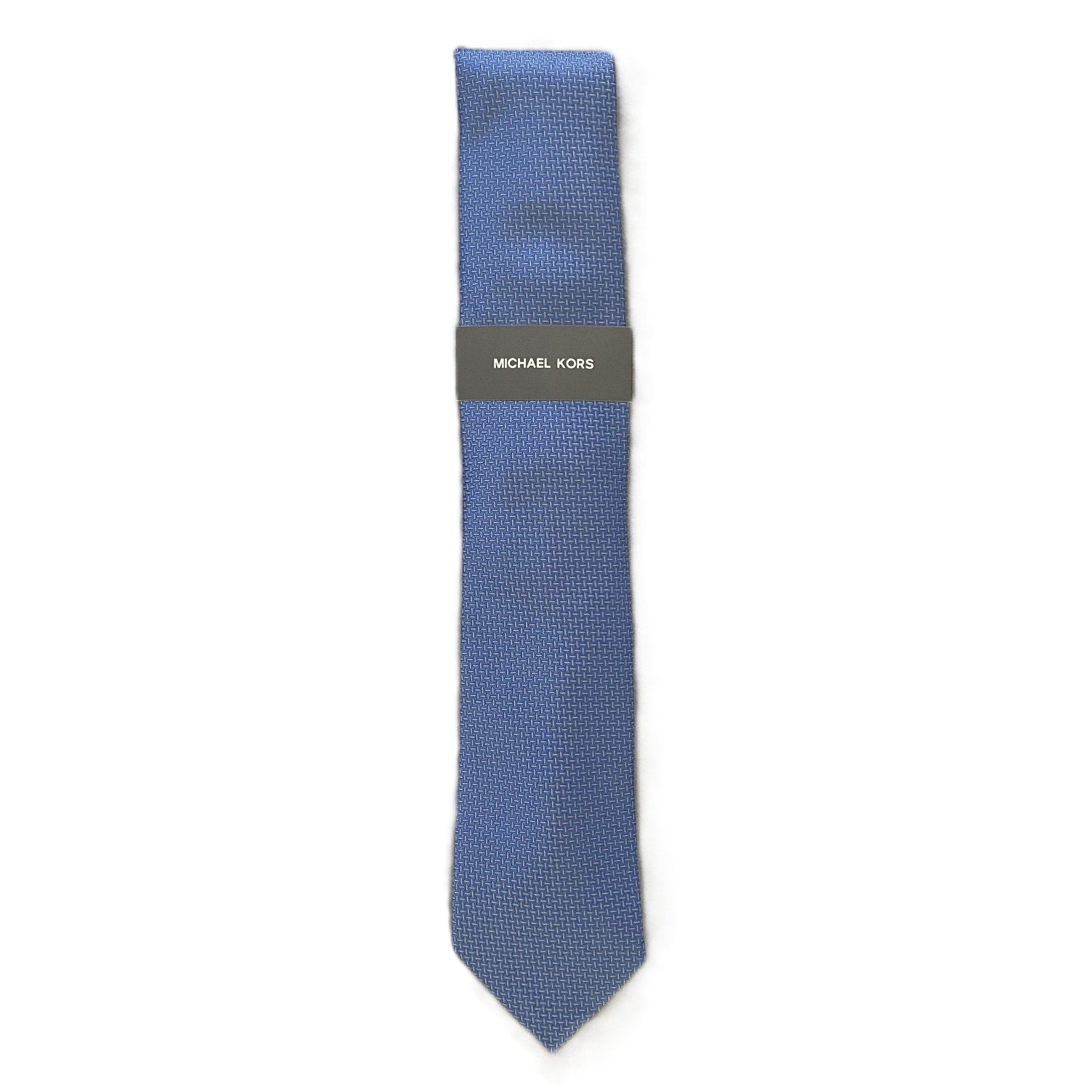 Michael Kors Necktie 3" Blue Dorset Mini Standard Length Silk Blend