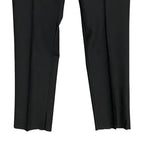 Ted Baker Joey Pants Men's 40R Wool Dress Pant Solid Black Raw Hem