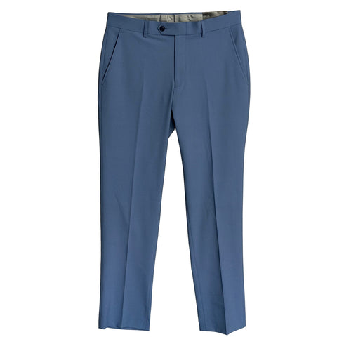 Bar III Dress Pants Men's 30"x30" Slim Fit Wool Blend Stretch Light Blue