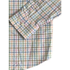 Johnnie-O Performance Shirt Men's Large Button-Down Stretch Multicolor Check