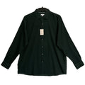 Peter Millar Cotton Cashmere Corduroy Sport Shirt Men's XL Deep Verdant