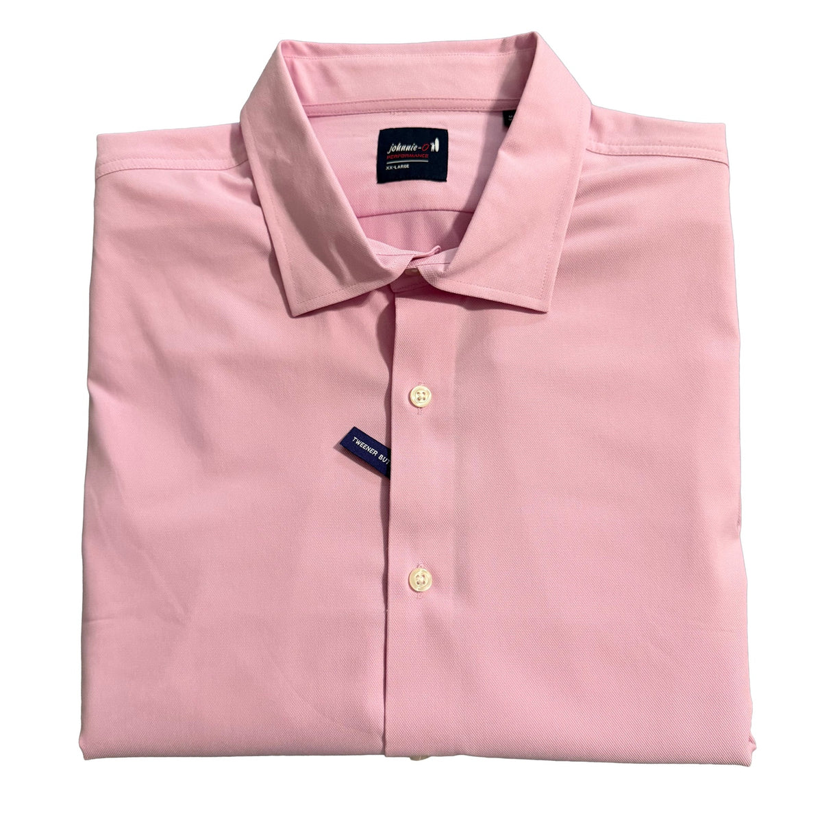 Johnnie-O Men's XXL Travis Everyday Performance Button-Up Shirt Porto Pink