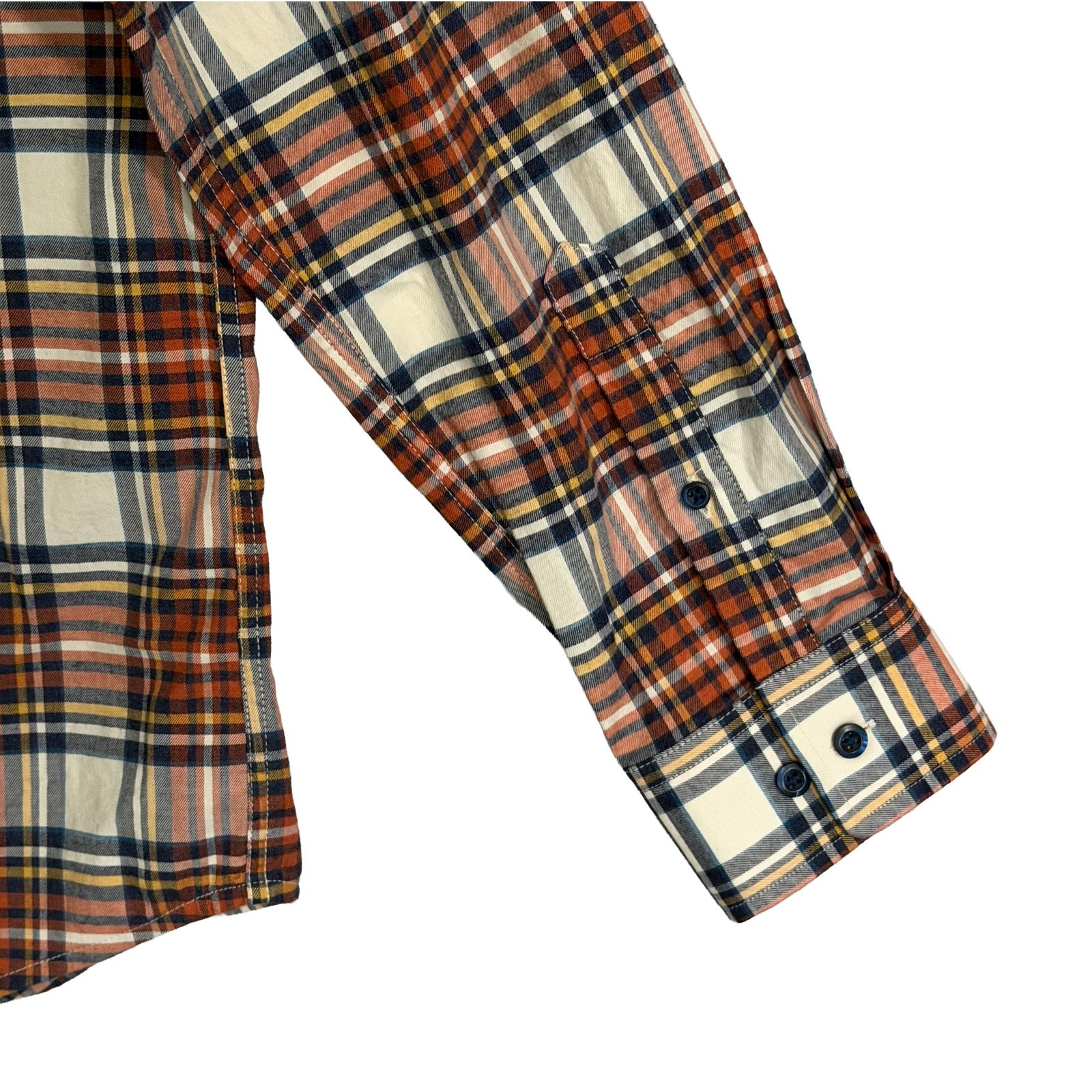 Johnnie-O Knick Performance Men's XL Flannel Button-Down Shirt Pumpkin