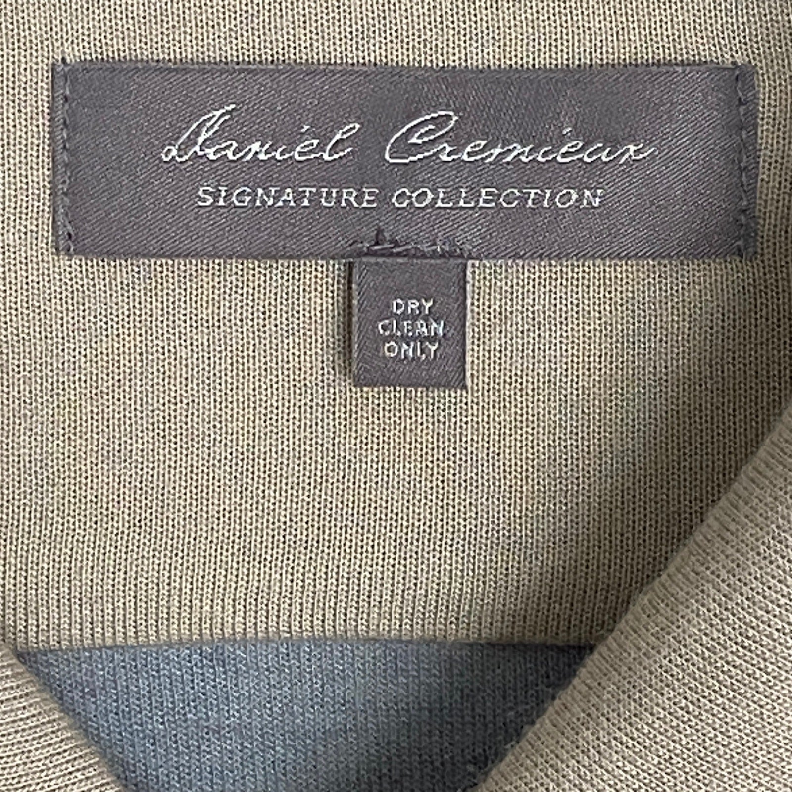 Daniel Cremieux Polo Shirt Signature Collection Men's XXL Long Sleeve Beige