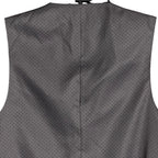 Alfani Tuxedo Vest Men's Small Slim Fit Stretch Fabric Grey & Black