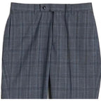 Calvin Klein Suit Pant Men's 30"x30" Slim Fit Stretch Grey & Blue Plaid