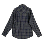 Travis Mathew Men's Small Cloud Collection Flannel Plaid Shirt Black