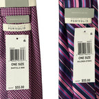 Perry Ellis Portfolio Ties Lot of 2 Men's Bartolle Mini & Holdren Stripe NWT
