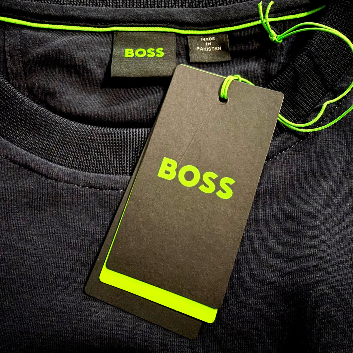 Boss Salbo Pullover Sweatshirt Men's 3XL Big & Tall Crew Neck Black