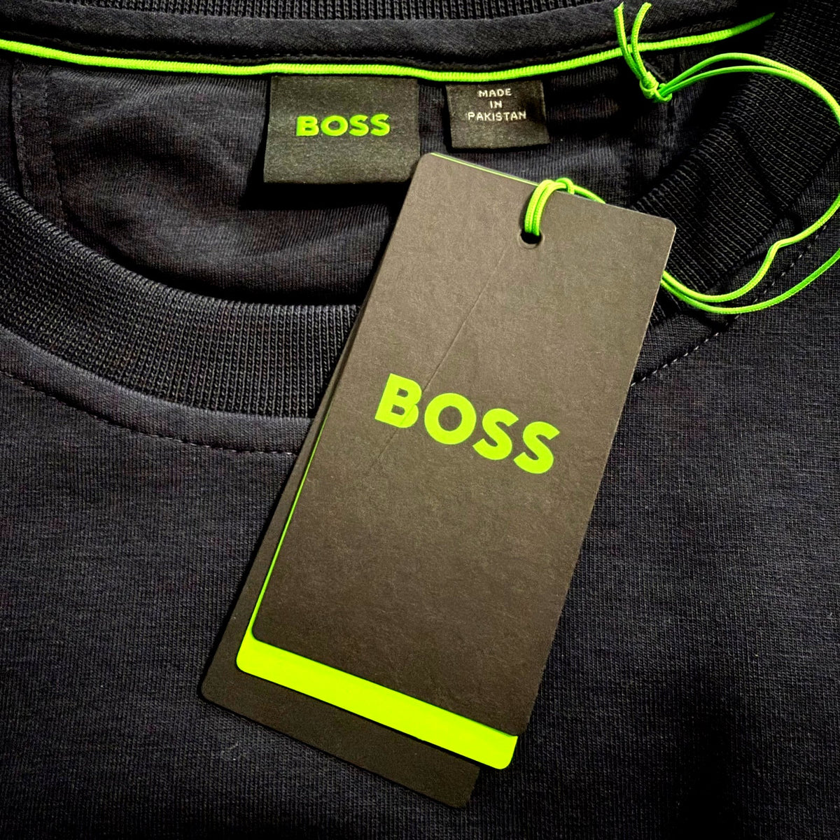 Boss Salbo Pullover Sweatshirt Men's 3XL Big & Tall Crew Neck Black