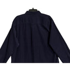 Peter Millar Cotton Cashmere Corduroy Sport Shirt Men's XL Navy Blue