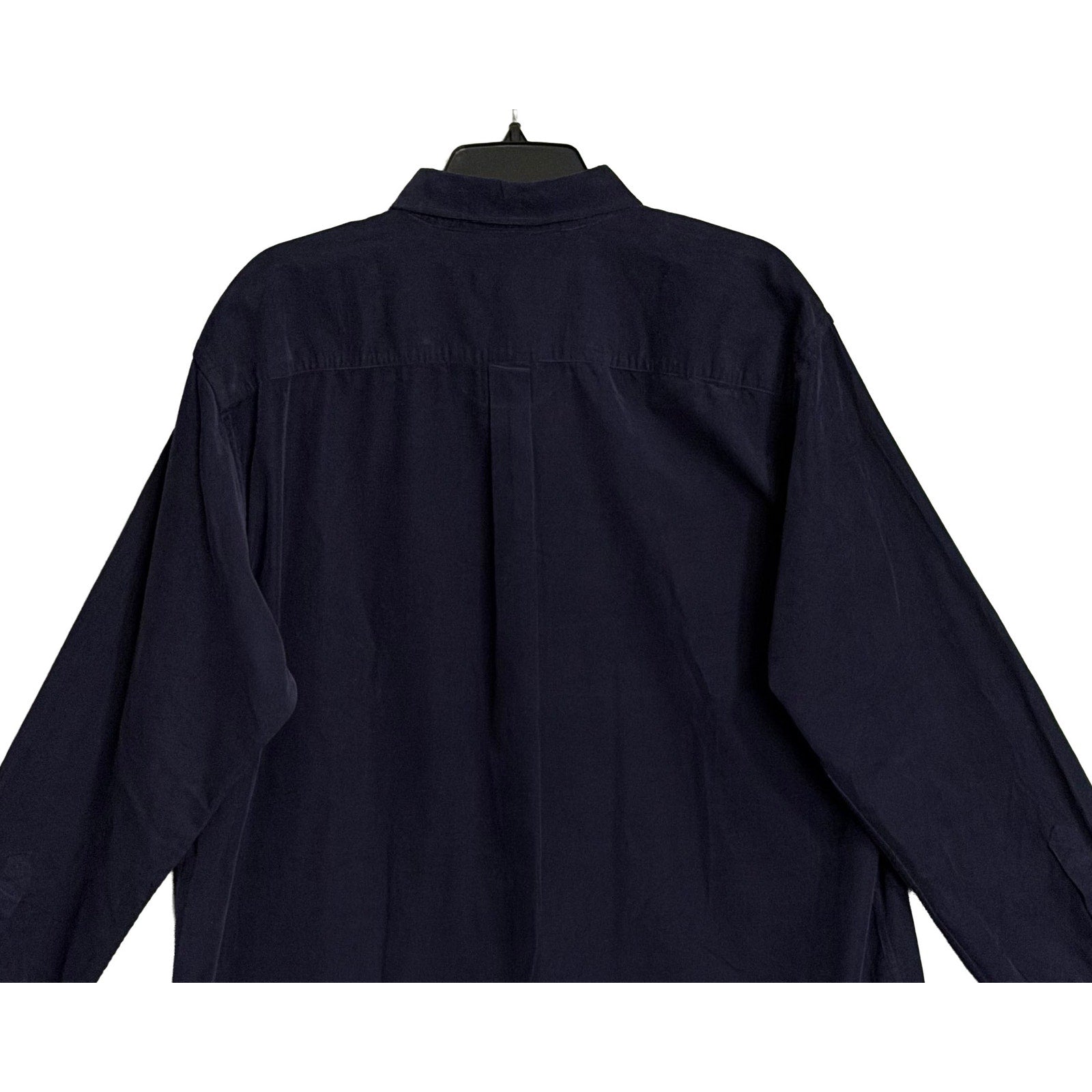Peter Millar Cotton Cashmere Corduroy Sport Shirt Men's XL Navy Blue