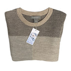 Daniel Cremieux Knit Sweater Men's XL Crew Neck Alpaca Wool Blend Oatmeal