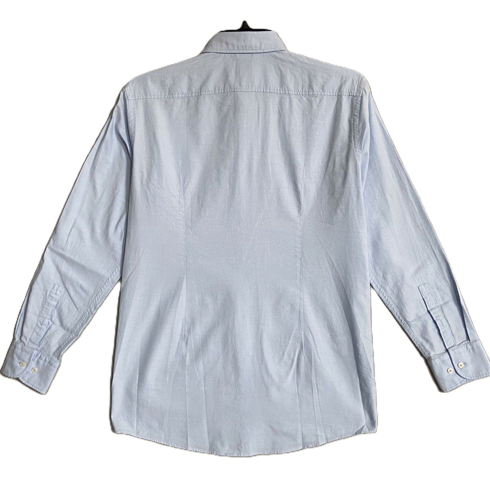 Boss Dress Shirt Men's Medium 15.5 32/33 Sharp Fit Long Sleeve Cotton Blue