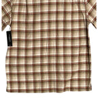 Liverpool Los Angeles Shirt Men's Small Casual Button-Up Shirt Brown Gingham