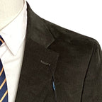 Nautica Sport Coat Men's 42 Long Corduroy Modern Fit Stretch Dark Olive