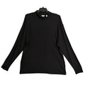 Daniel Cremieux Mock Neck Shirt Signature Solid Interlock Men's XXL Black