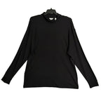 Daniel Cremieux Mock Neck Shirt Signature Solid Interlock Men's XXL Black