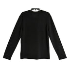 Daniel Buchler T-Shirt Men's Small Crew Neck Long Sleeve Stretch Solid Black