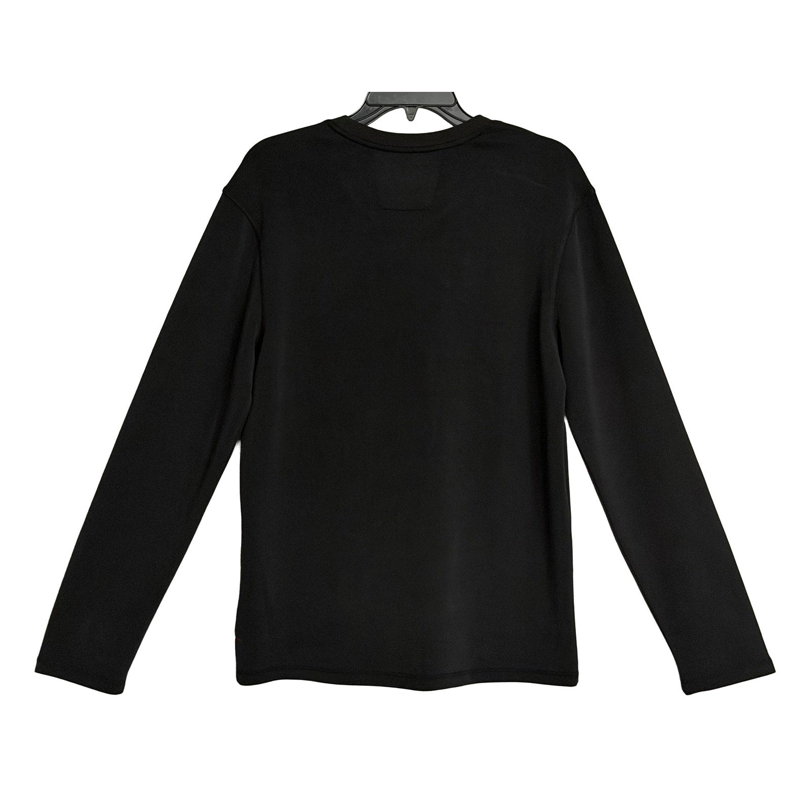 Daniel Buchler T-Shirt Men's Small Crew Neck Long Sleeve Stretch Solid Black