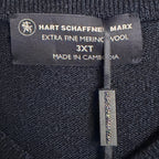 Hart Schaffner Marx Sweater Vest Men's 3XT Big & Tall Wool Navy Heather