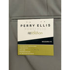 Perry Ellis Portfolio Pants Men's 40"x32" Modern Fit Dress Pant Chiseled Stone
