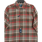 Johnnie-O Langston Shirt Men's Medium Long Sleeve Stretch Button-Down Coffee