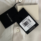 Bugatchi Shirt Men's XXL Classic Fit Camp Collar Short Sleeve Almond Leaf