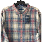 Tommy Bahama Shirt Men's 3XLT Big & Tall Long Slv Palo Alto Plaid Shellrossa