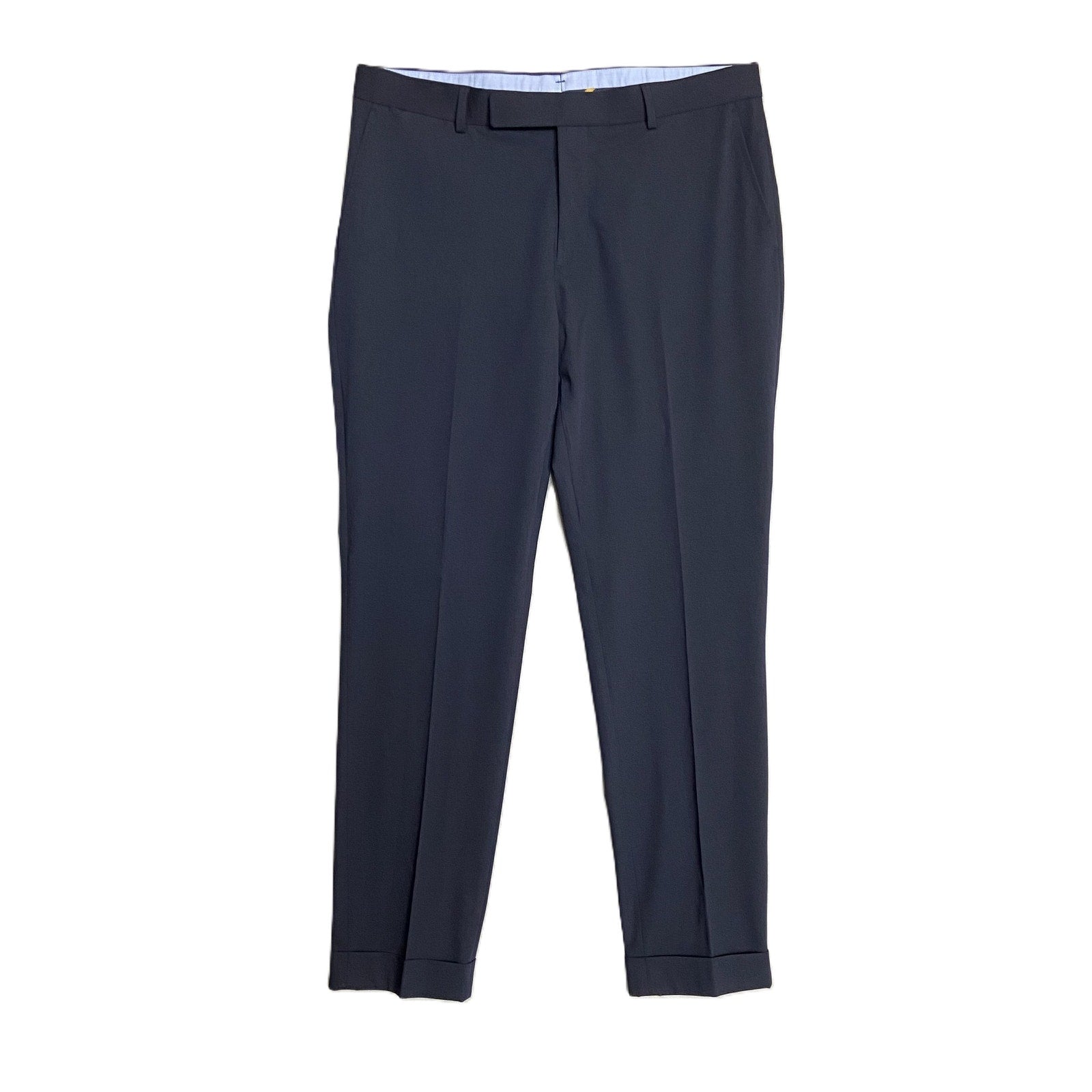 Polo Ralph Lauren Pants Men's 38"x34" Dress Pants Twill Wool Blend Navy Blue