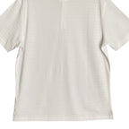 Daniel Cremieux Polo Shirt 38 Men's Medium Supima Cotton Shirt White Stripe