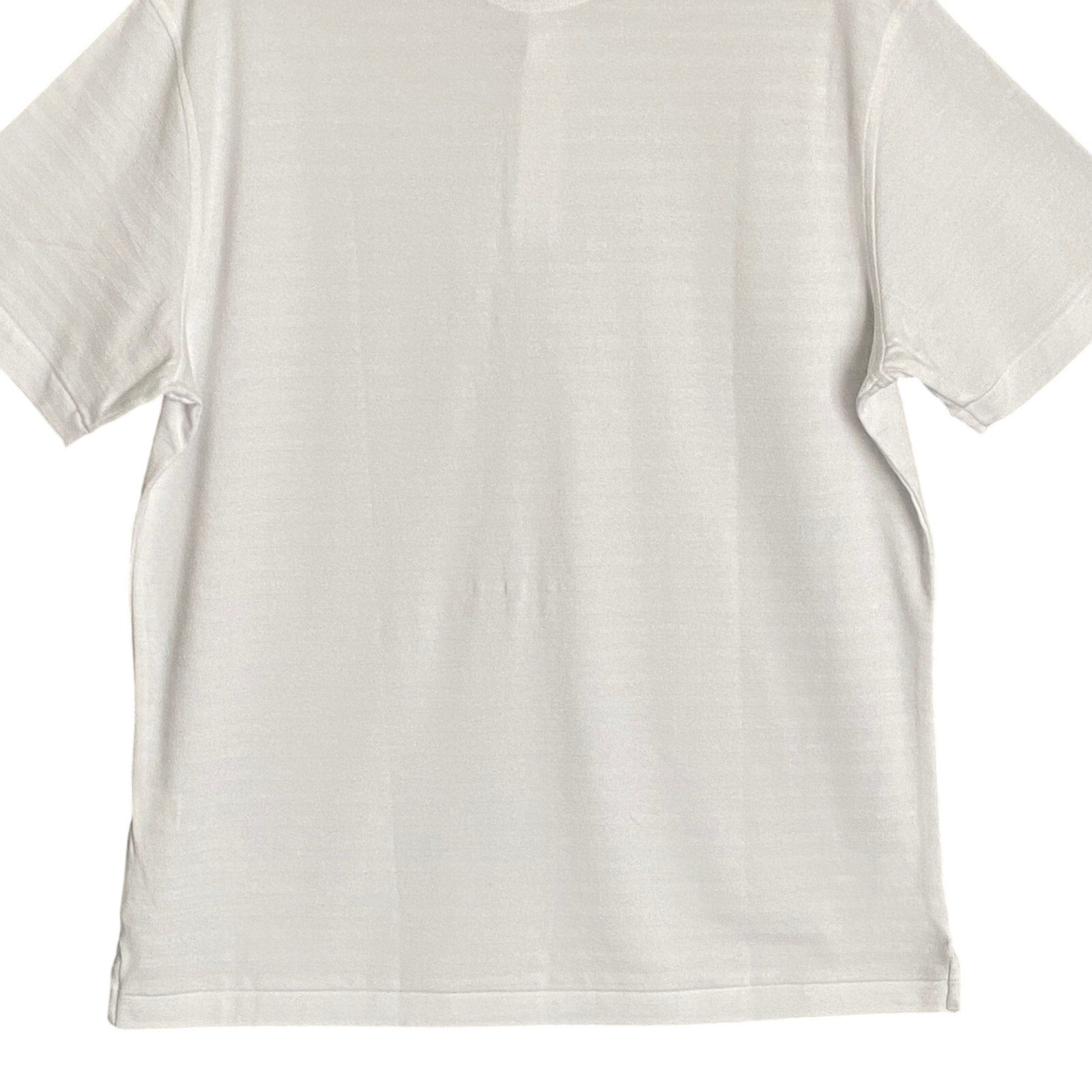 Daniel Cremieux Polo Shirt 38 Men's Medium Supima Cotton Shirt White Stripe
