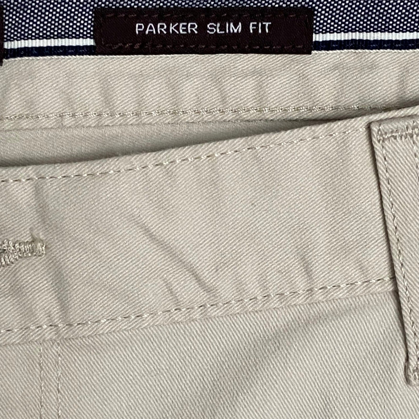 Michael Kors Men's 38x32 Parker Slim Fit Stretch Denim Pants Beige