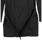 Tommy Hilfiger Men's 38 Regular Double-Breasted Belted Trench Coat Black