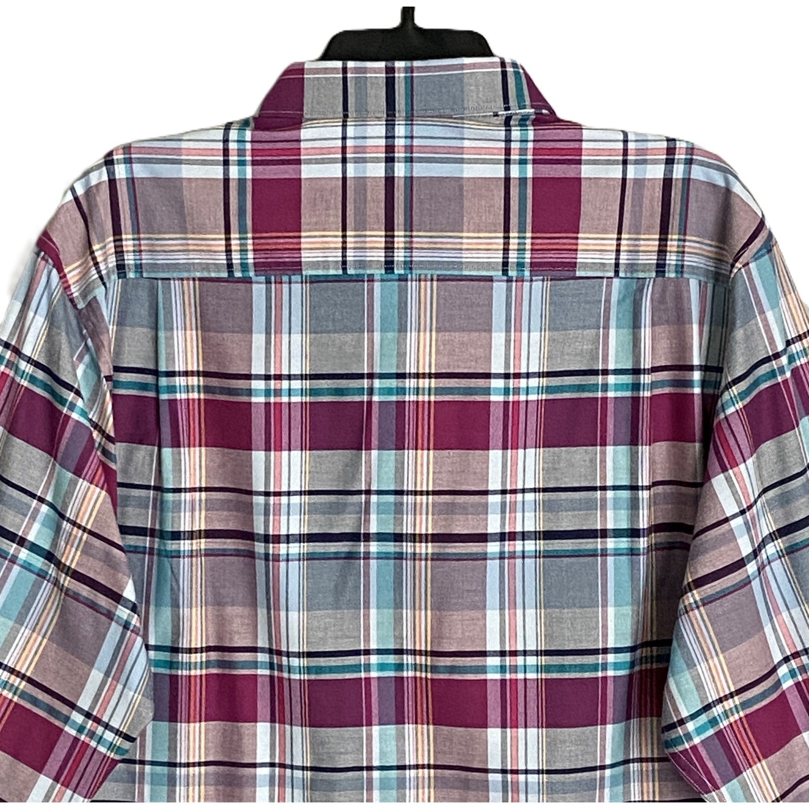 Tommy Bahama Men's Small "Lazlo Cheers Check" Shirt Silk Blend Stretch