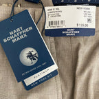Hart Schaffner Marx Pant Men's 40x30 Dress Pant Platinum New York Fit Beige