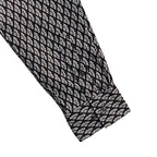 Alfani Dress Shirt Men's Medium Button-Up Cotton Long Sleeve Black Geo Print