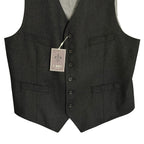 Daniel Cremieux Suit Vest Men's Large Italian Fabric Wool Blend Charcoal