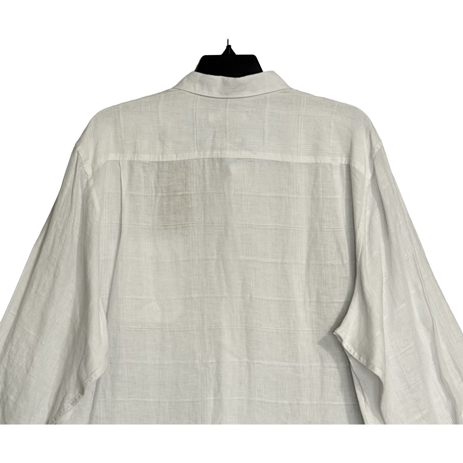 Tommy Bahama Shirt Men's XXL "Paradisio Plaid" Linen Long Sleeve