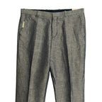 Perry Ellis Portfolio Pants Men's 36"x34" Modern Fit Linen Blend Blueprint