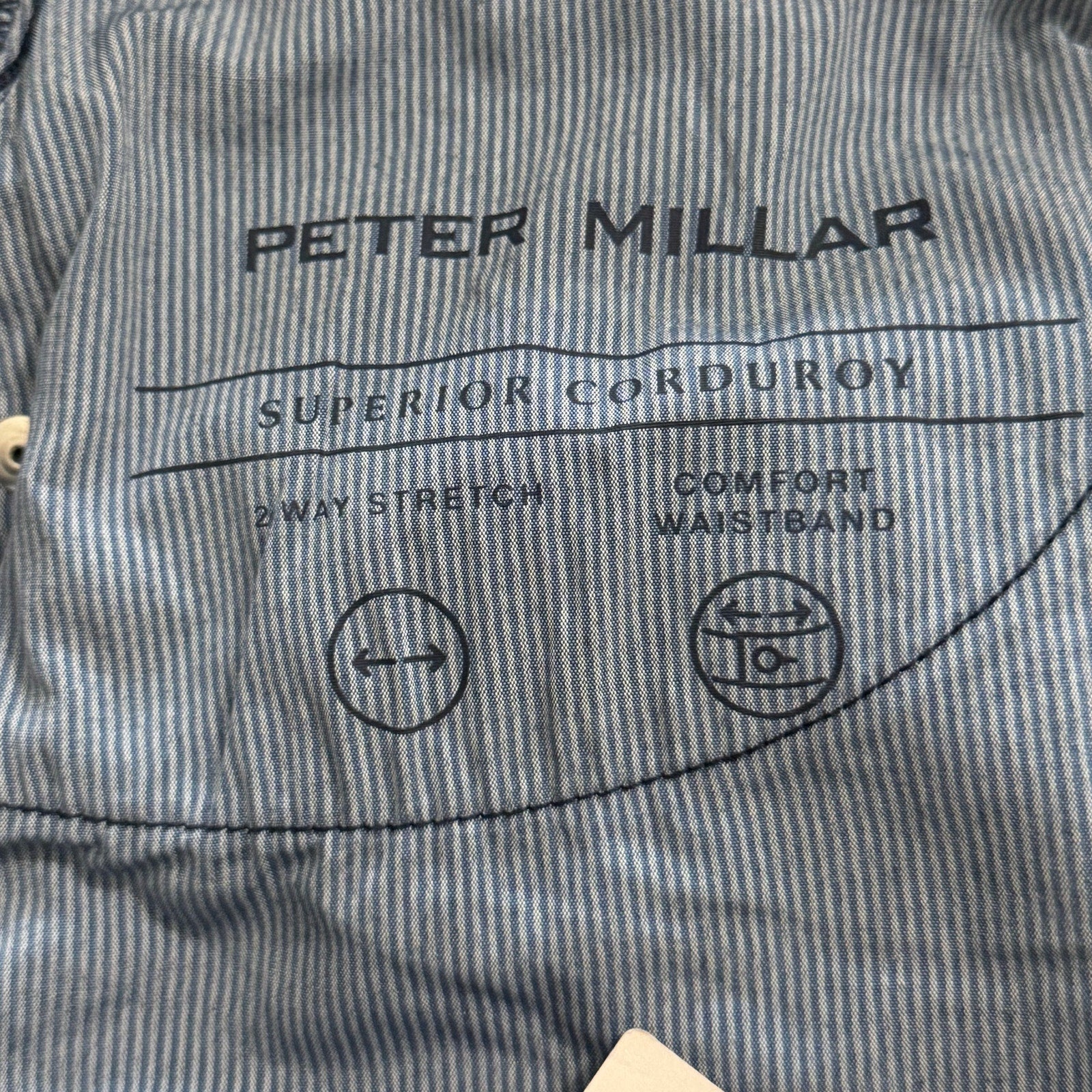 Peter Millar Corduroy Pants Men's 42"x34" Classic Fit 5-Pocket Dark Navy