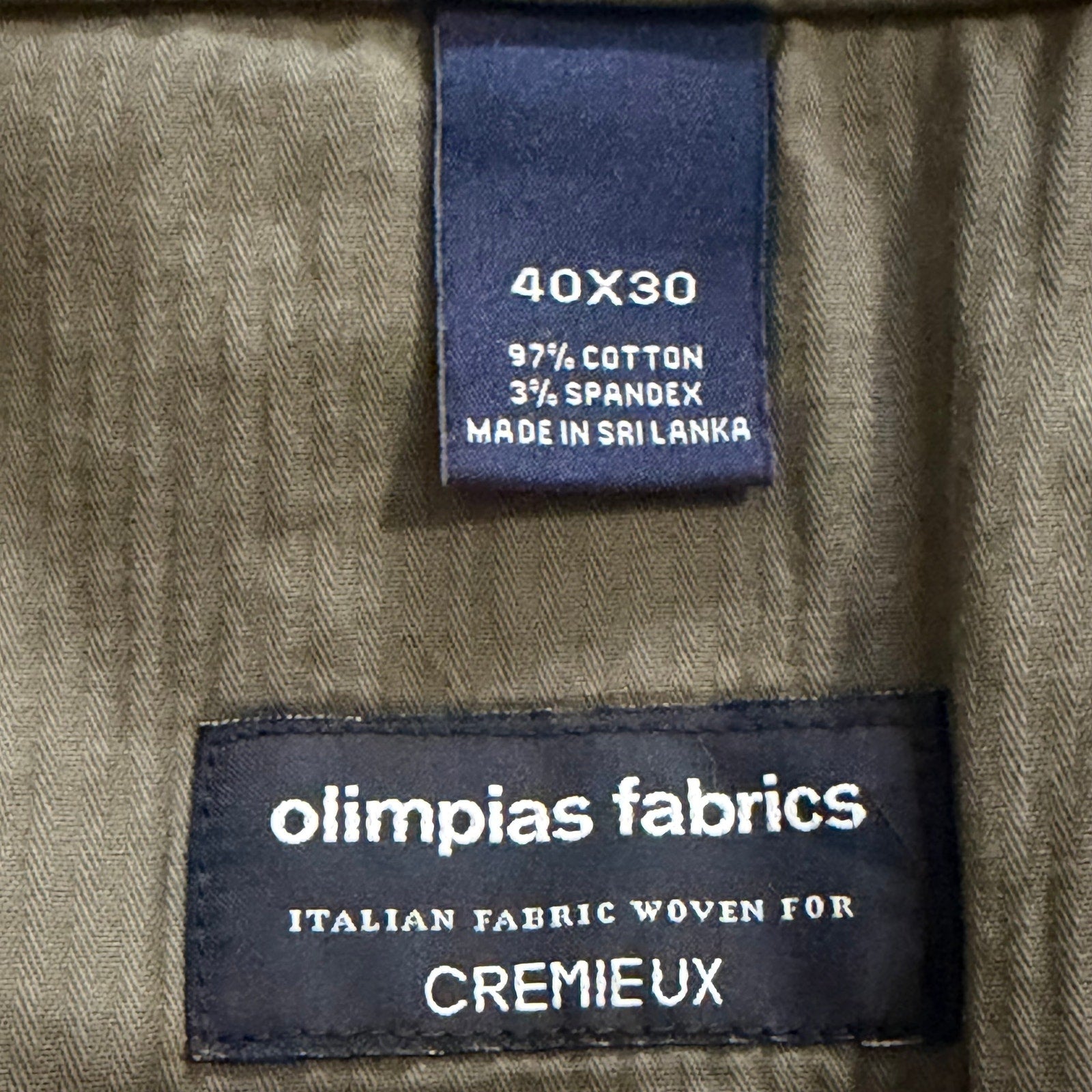 Daniel Cremieux Pant Men's 40"x30" CMX 5-Pocket Pant Sateen Stretch Dark Olive