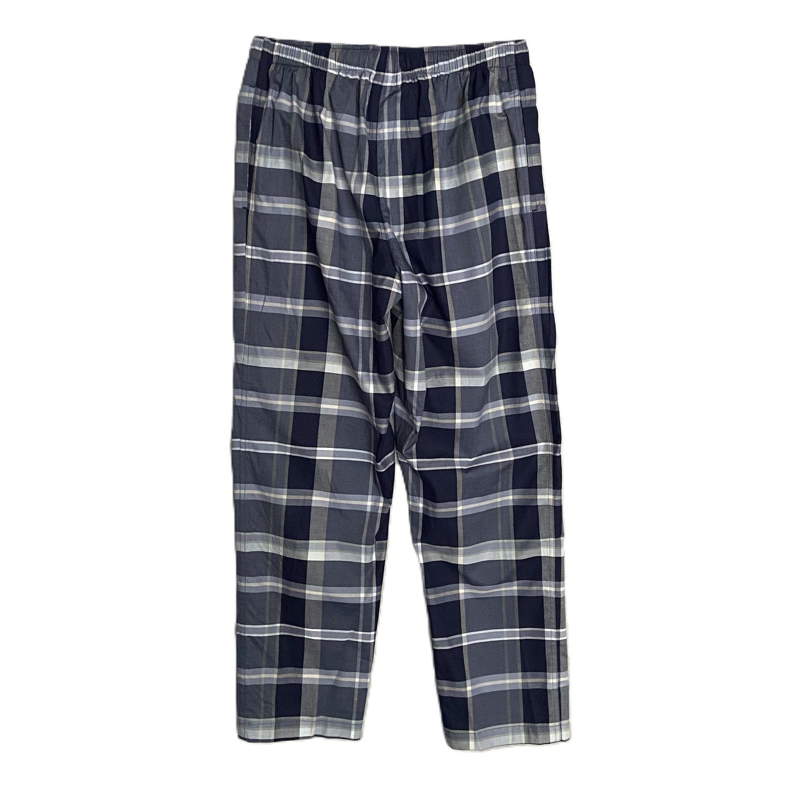 Hart Schaffner Marx Sleepwear Men's Medium Pajama Set Blue Plaid