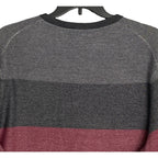 Daniel Cremieux Pullover Sweater Men's XXL Fine Merino Wool Gray Burgundy