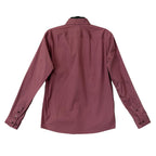 Boss Button-Down Shirt Men's Medium Roan Slim Fit Long Sleeve Wine Plum