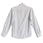 Nautica Dress Shirt Men's 14-14.5 32/33 Performance Slim Fit White Diamond