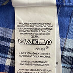 Polo Ralph Lauren Shirt Men's Medium Classic Fit Button-Down Blue Plaid