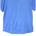 Mizzen+Main Shirt Men's XXL Halyard Trim Fit No Tuck Short Slv Blue Dot Geo